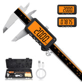 ACCUMEASURE Digital Caliper 6 Inch Stainless Steel Calipers Measuring Tool with Large LCD Screen