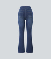 VX VONXURY Pull On Flare Jeans for Women