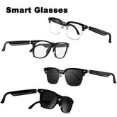 Wireless Audio Smart Sunglasses with Open-Ear Speakers, Hands-Free Calls & Music Control, Stylish UV Protection Glasses for Cycling, Walking & Outdoor Activities