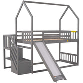 Children's Bed Frame 3FT, Bunk Bed for Kids with Ladder (Kids Bunk Bed Frame wit