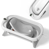 SUPERBEBEBE Foldable Baby Bath with Thermometer