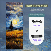 Natural rubber yoga mat