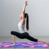 Tie-Dye Yoga Mat Towel 72"x25" (183x63cm) NonSlip SweatAbsorbing Cover Ultra-Fine Weave for Hot Yoga, Pilates & Fitness