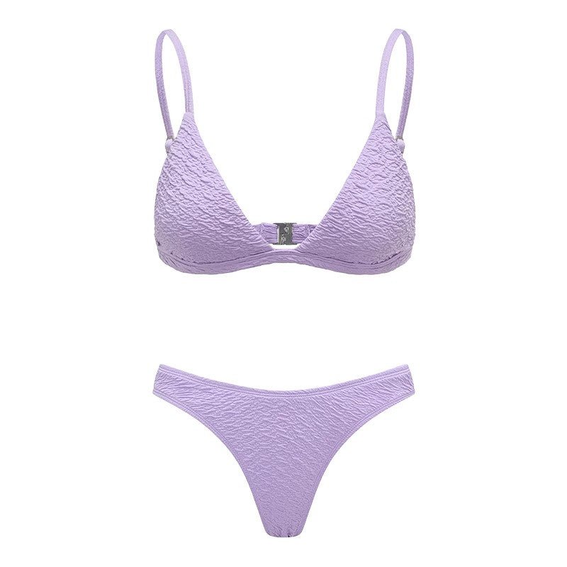 Boltoo High Waist Solid Color BikiniYB097