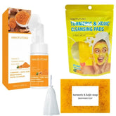 Turmeric & Kojic Acid Brightening Facial Cleanser with Brush
