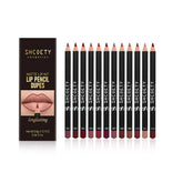 SHCOETY Matte Lip Pencil Kit with 12 Shades