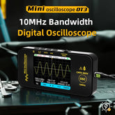 OT3 Handheld Digital Oscilloscope, 10MHz 48MSa/s Portable Mini Oscilloscope with 3.2” TFT Colour Screen, 400V Voltage Measurement, Type-C Rechargeable, EVA Carry Case for Automotive & Electronics Testing