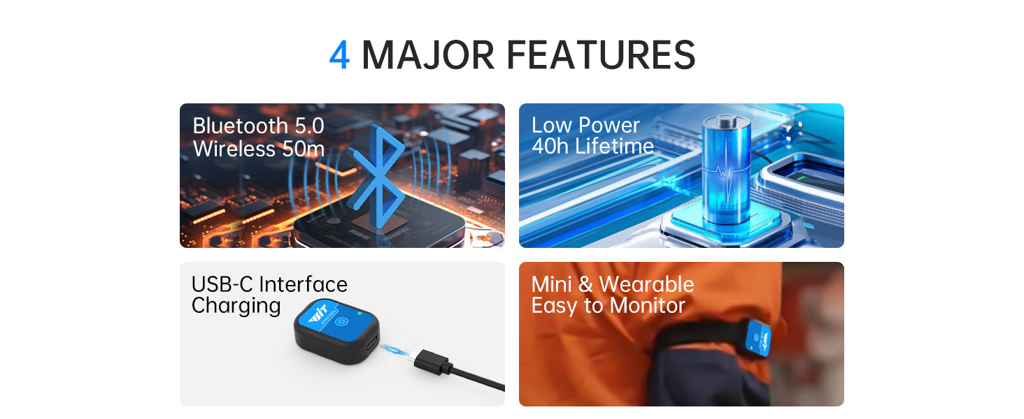 high accuracy inclinometer bluetooth - close-up detail and build quality | WITMOTIONIMU UK