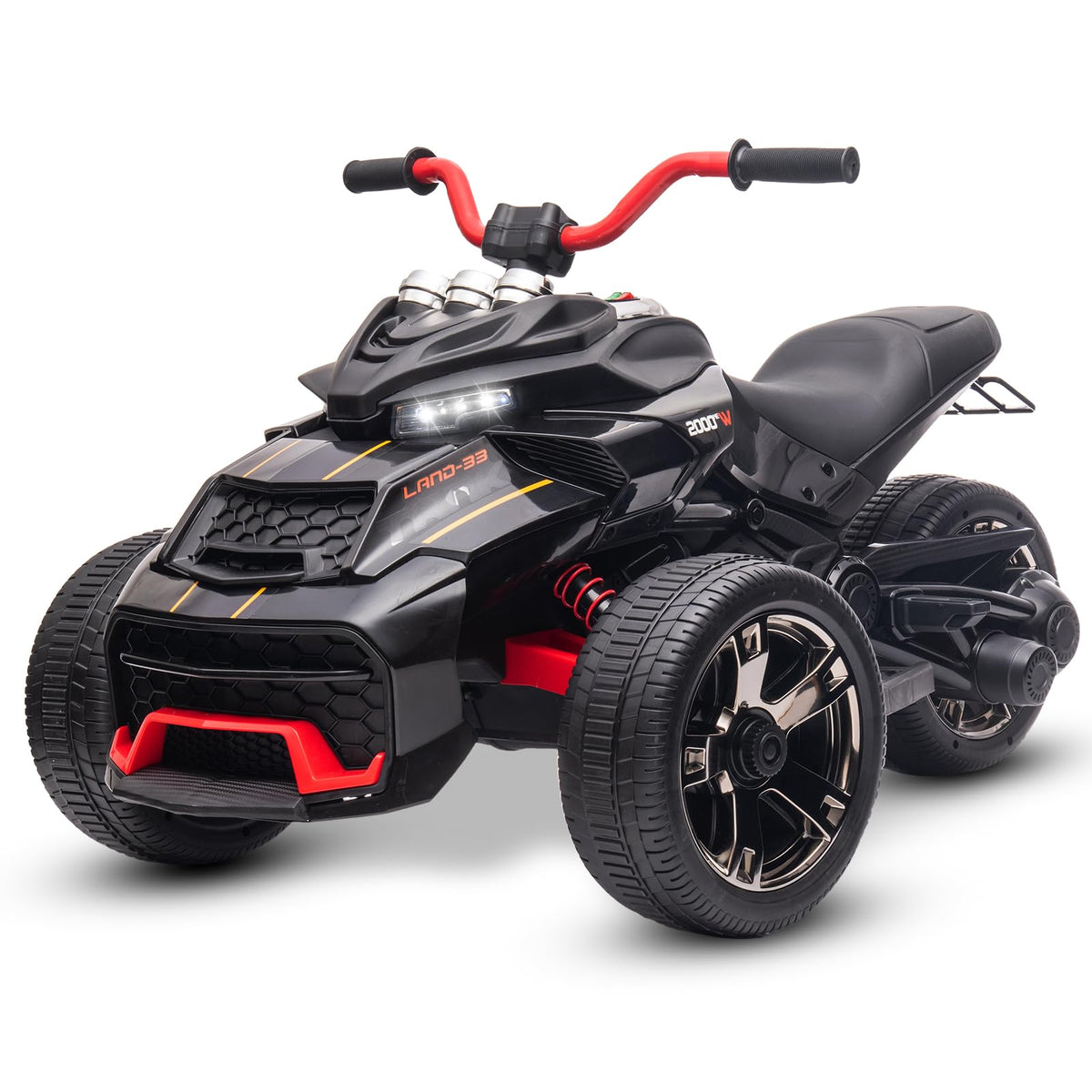 AIYAPLAY Kids Electric Ride On Car, 12V Ride On ATV Electric Vehicle Toy Car wit