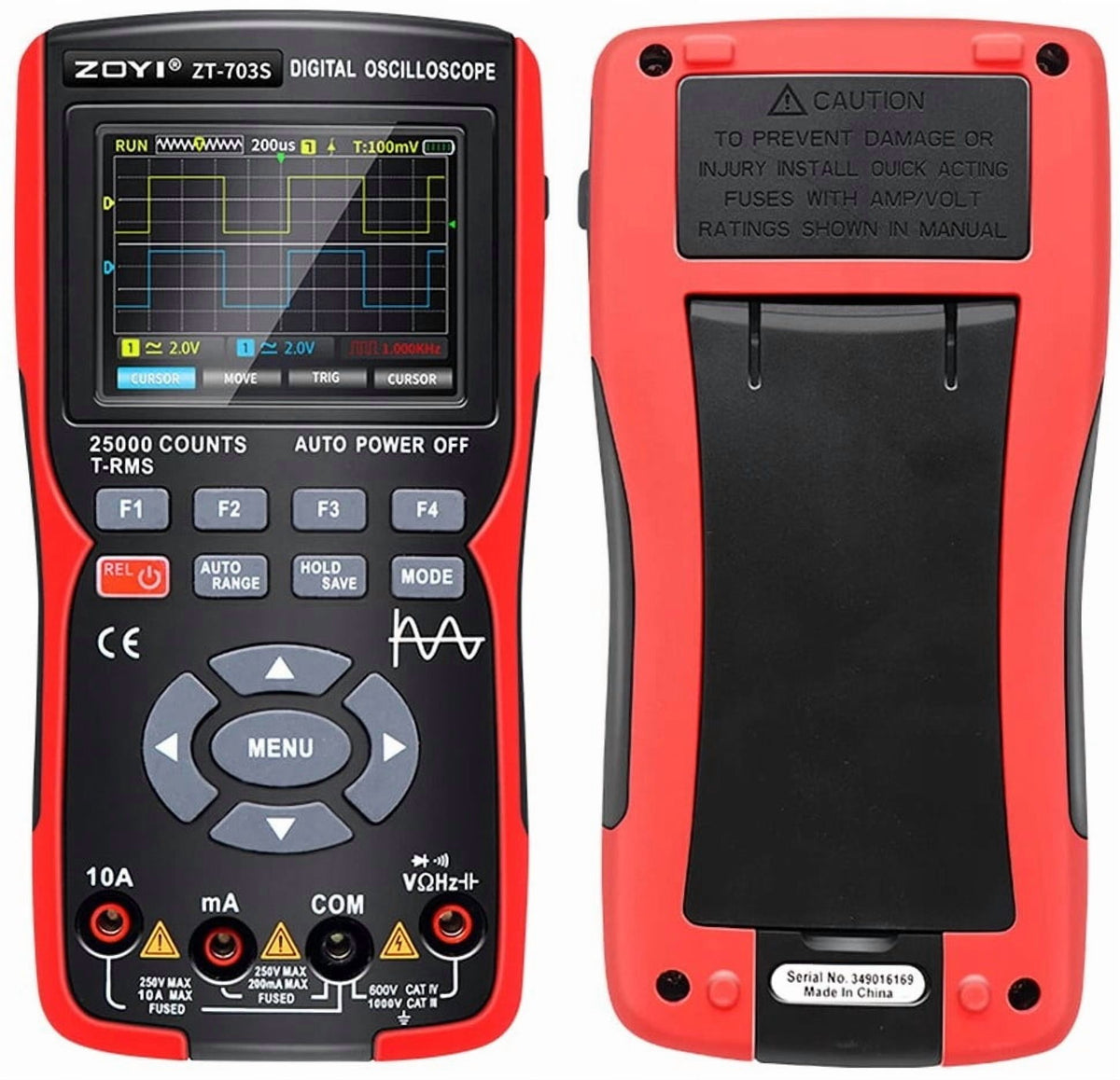 ZT-703S 3-in-1 Handheld ScopeMeter