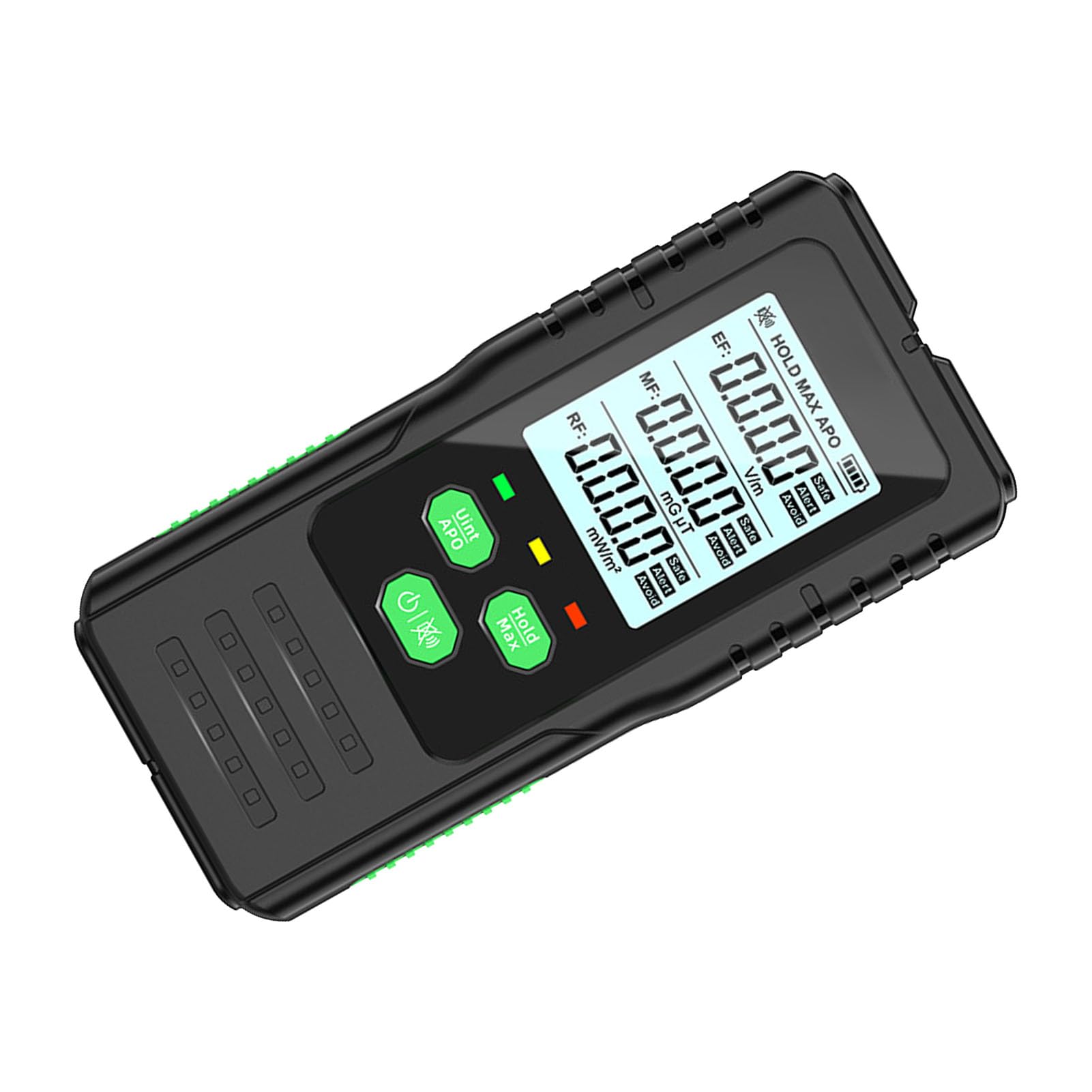 EMF meter - close-up detail and build quality | RDINSCOS UK