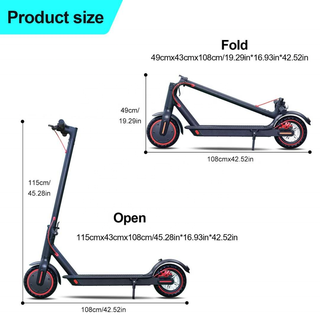 350W Electric Scooter for Adults, Folding E-Scooter with 25-35 km Range, 25 km/h Max Speed, 8.5" Solid Tyres & Dual Brakes, for Adults and Teens
