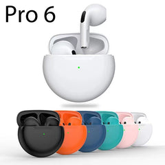 Pro6 Tws Smart Touch Control Wireless Headphones Bluetooth 5.2 Earphones