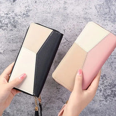 Women Modern Fashionable Coin Purse, Faux Leather Simple Wallet, Multi Purse With Zipper