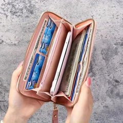 Women Modern Fashionable Coin Purse, Faux Leather Simple Wallet, Multi Purse With Zipper