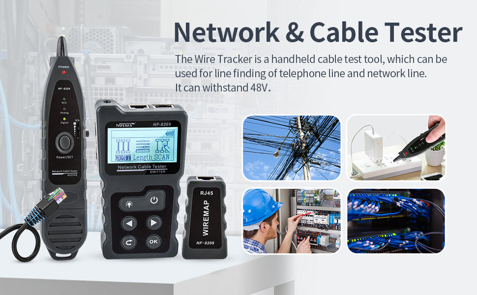 how to trace cat6 cable in wall uk - front view product shot | MCBAZEL UK