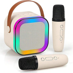 Portable Wireless Karaoke Speaker With Wireless Microphone, HIFI Stereo Sound KTV Speaker