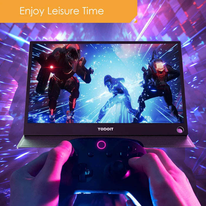portable monitor - alternate angle side view | YODOIT UK