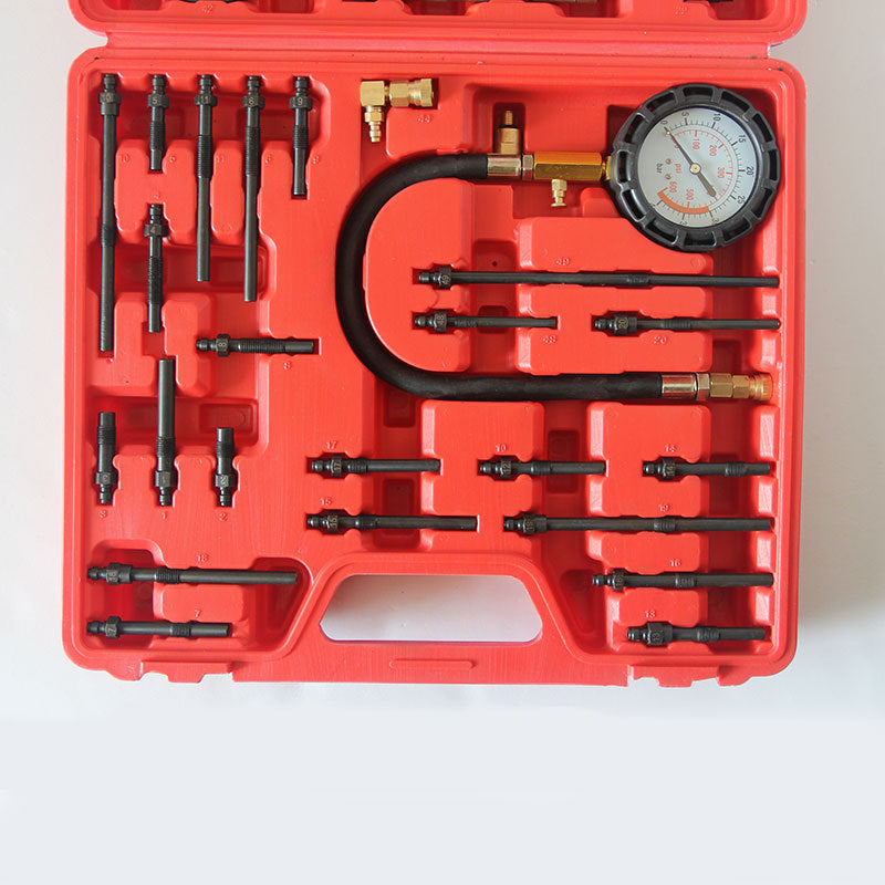 DAYUAN 17 pc Diesel Engine Compression Tester Kit Tool Set Automotive Compressor