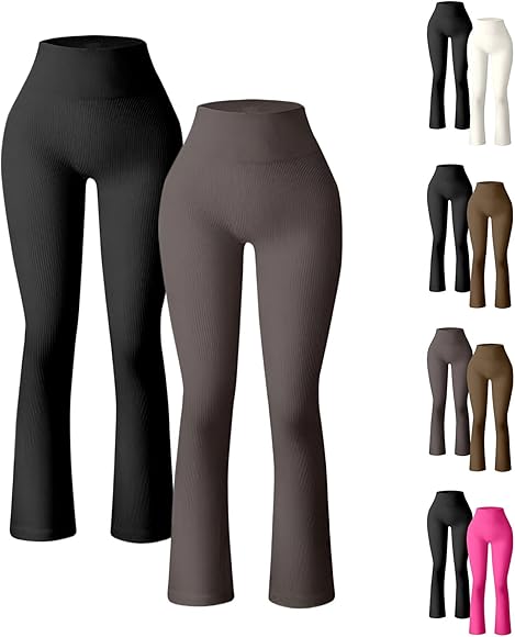 High-Waisted Flared Leggings