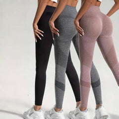 Women Yoga Basic Seamless Quick-Dry Stretchy Solid Color Tummy Control Soft Butt Lift Sport Leggings