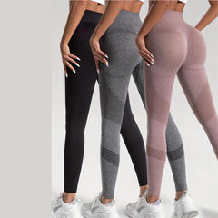 Women Yoga Basic Seamless Quick-Dry Stretchy Solid Color Tummy Control Soft Butt Lift Sport Leggings