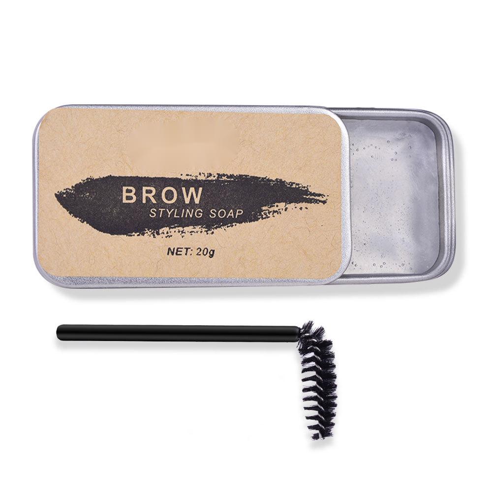 Eyebrow Styling Soap Eyebrow Powder Kit 20g Colorless Lasting Brows Makeup Balm Styling Eyebrow Shaping Dye Cream