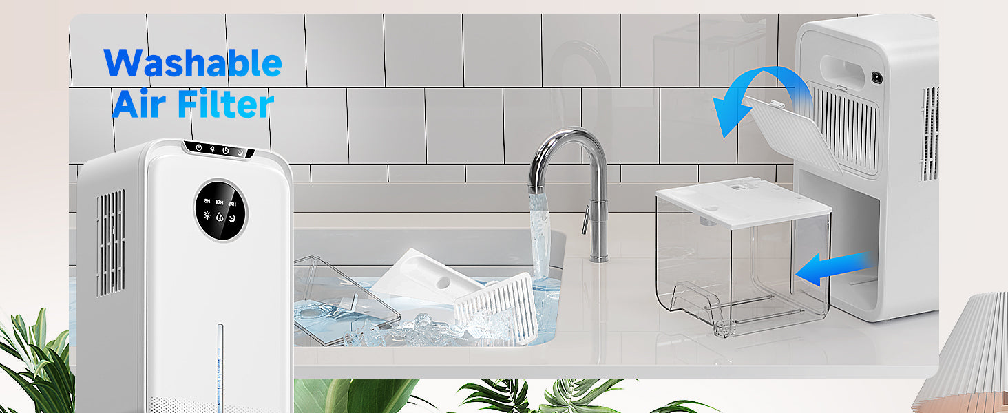 dehumidifier uk - alternate angle side view | CSMRTRDH UK