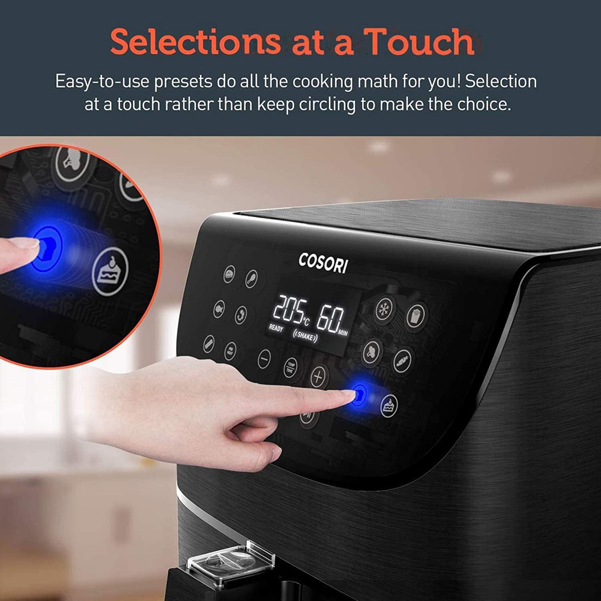 air fryer - close-up detail and build quality | COSORIAF UK
