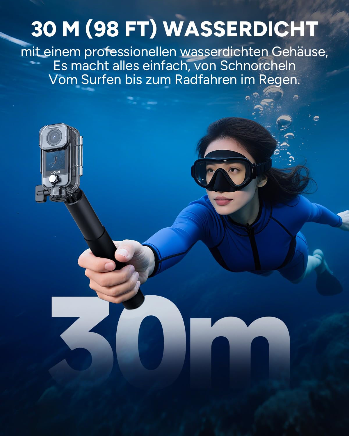 action cameras cheap - alternate angle side view | SJCAMACT UK