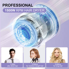 ZYFEE lonic High Speed Hairdryer, 110,000 RPM Brushless Motor Quick Drying 21m/s Hairdryers for Women&Men Low Noise, Temperature Control Smooth