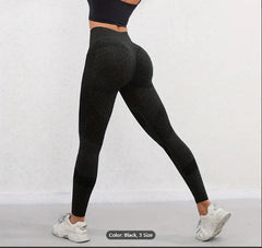 Women Yoga Basic Seamless Quick-Dry Stretchy Solid Color Tummy Control Soft Butt Lift Sport Leggings