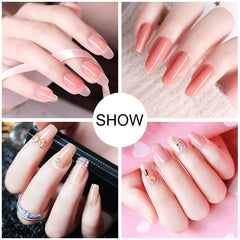 9 PCS Nail Extension Gel Kit (Need UV Lamp Therapy Machine To Make It Firm) & Base Coat In The Gel Kit Nail Art Nail Care Nail Polish