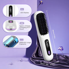 Wireless Portable Straightener Comb