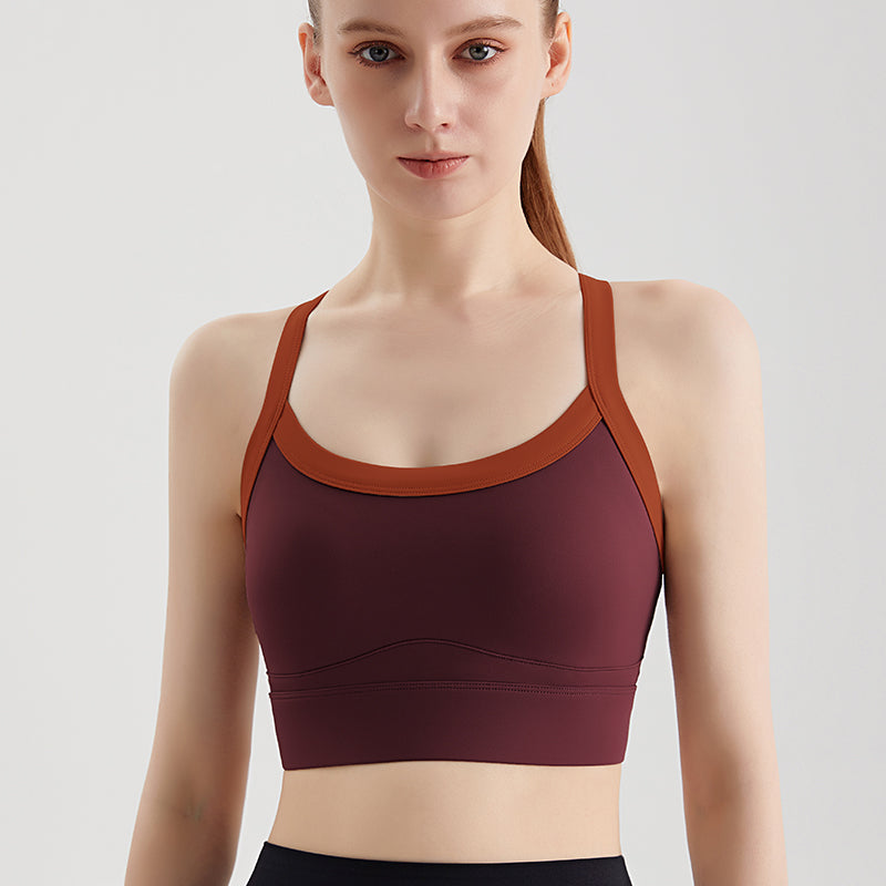 Colorblock Adjustable Sports Bra