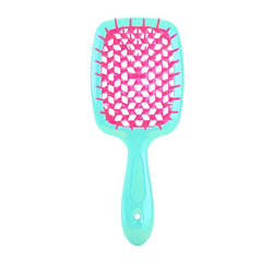 Hair Brush Hollowed-out Scalp Massage Comb ABS Detangling Vent Shower Hair Brush