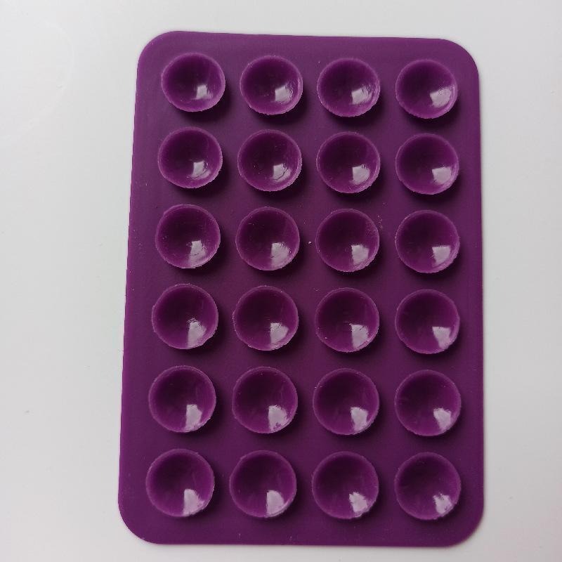 square silicone suction cup mobile phone tablet mobile power supply leather case with adhesive suction cup Accessories Holder