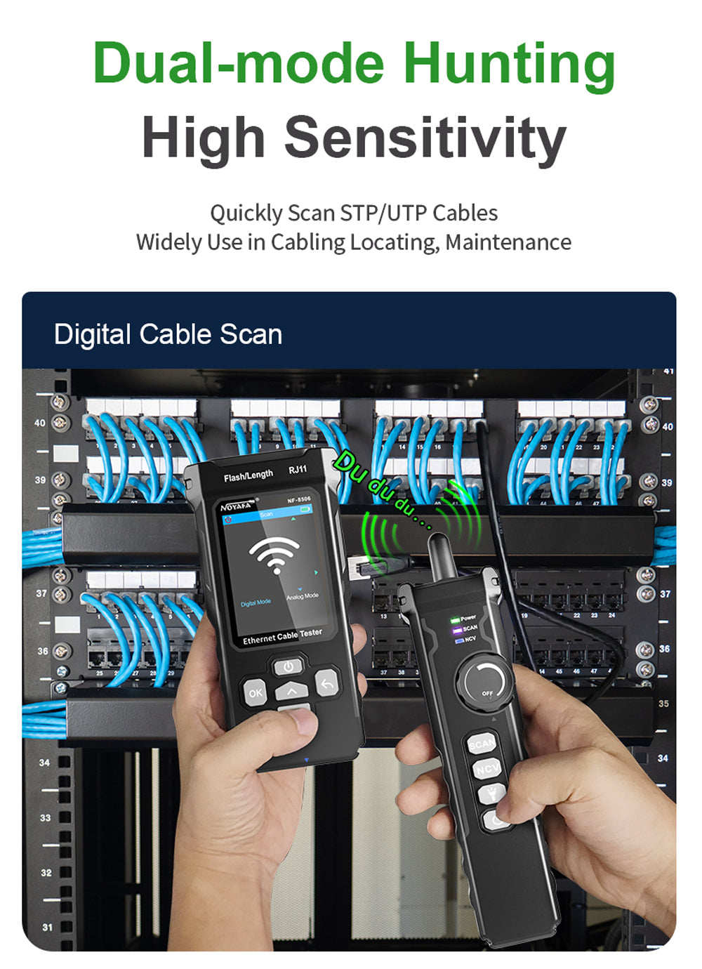 network cable tester - size reference comparison | NOYAFANETWORK UK