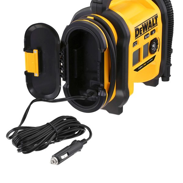 best tyre inflator - alternate angle side view | DEWALTPOR UK