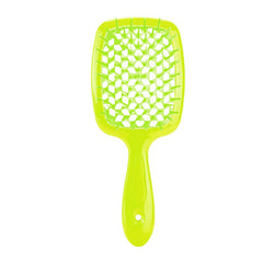 Hair Brush Hollowed-out Scalp Massage Comb ABS Detangling Vent Shower Hair Brush