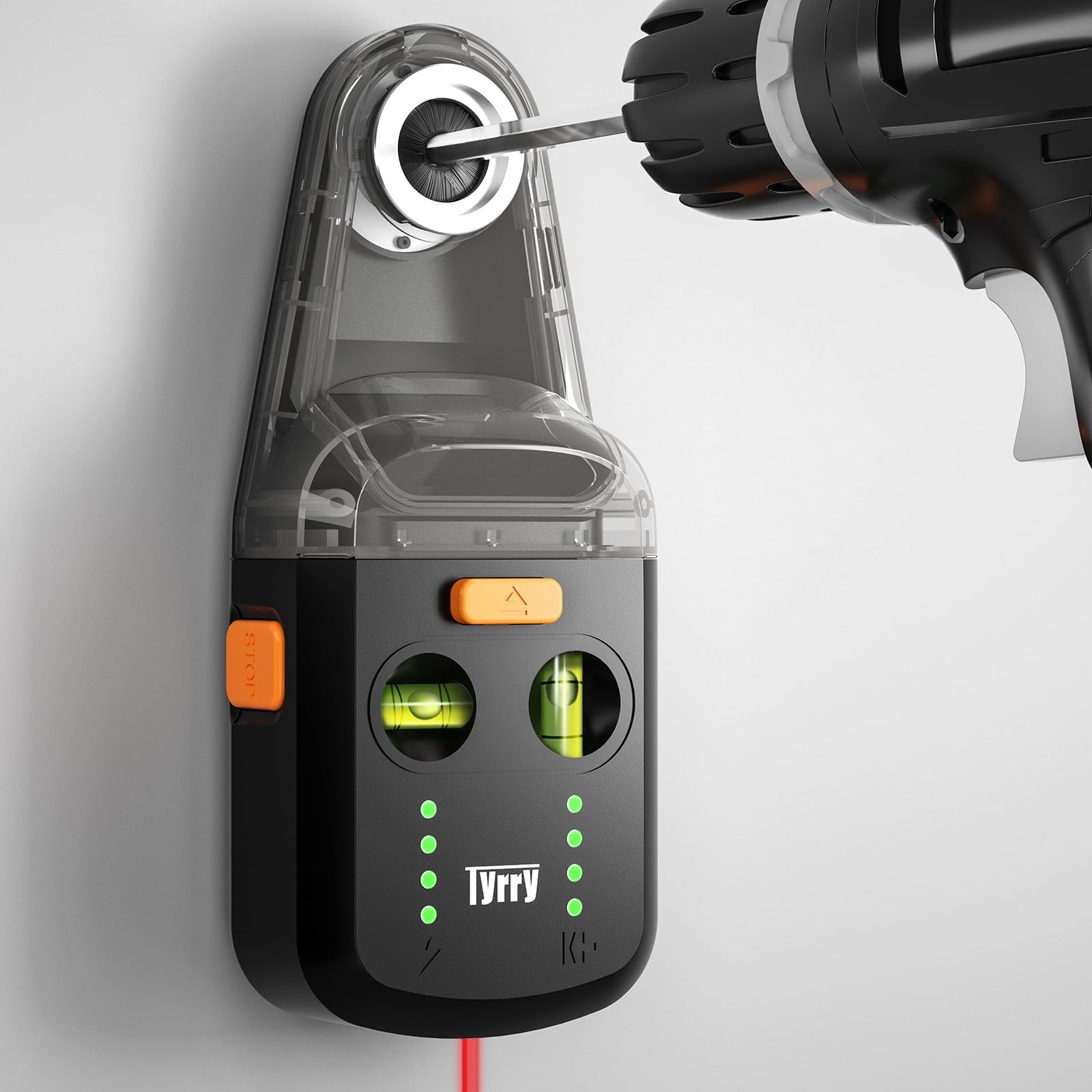 laser level - alternate angle side view | TYRRYLL UK