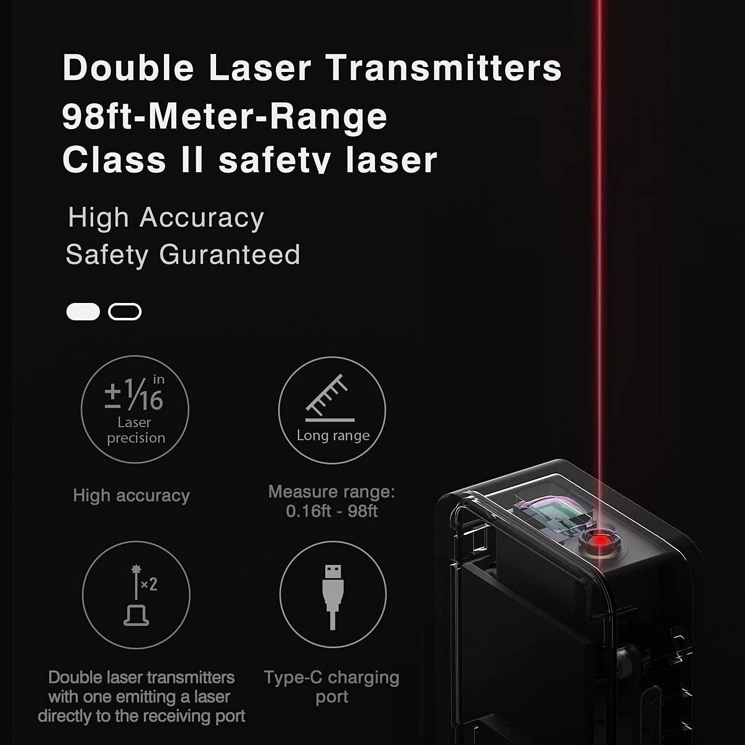 laser measure - complete package contents | HOTOLT UK