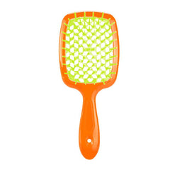 Hair Brush Hollowed-out Scalp Massage Comb ABS Detangling Vent Shower Hair Brush