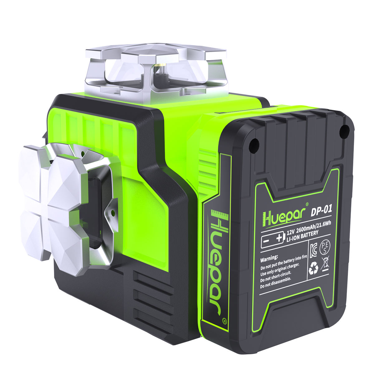 dewalt laser level - close-up detail and build quality | HUEPARLL UK