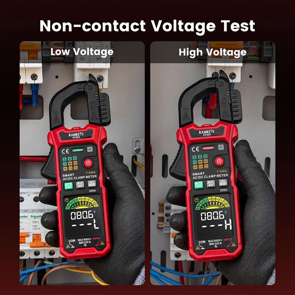 digital electrical tester - close-up detail and build quality | KAIWEETSCLAMPMETER UK