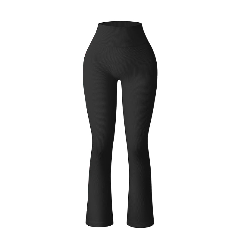 Women Yoga Leggings Seamless High Waisted Tummy Control Yoga Flare Leg Pants