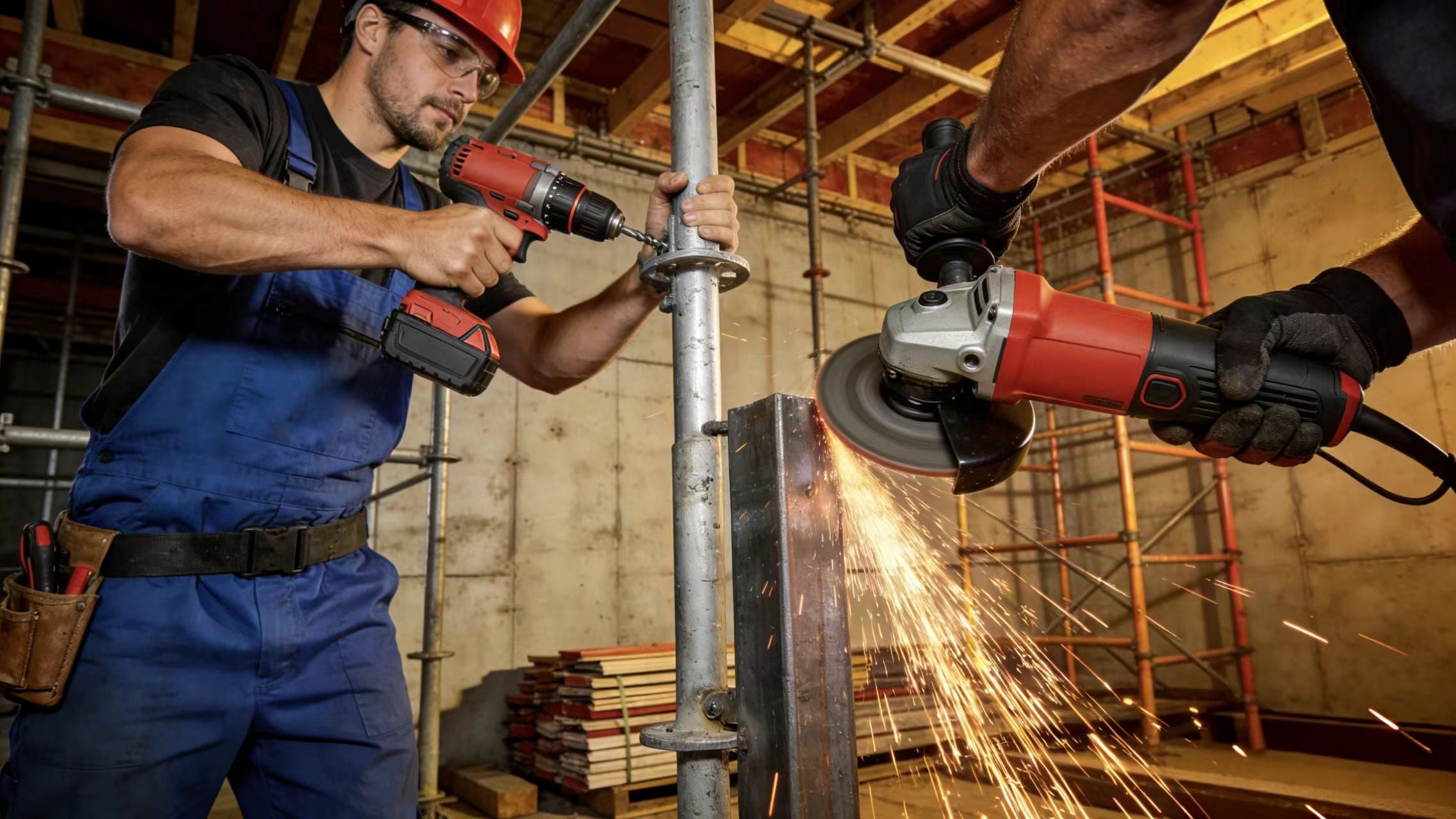 Milwaukee M18 replacement battery UK - in use real-world setting | POWTREE UK