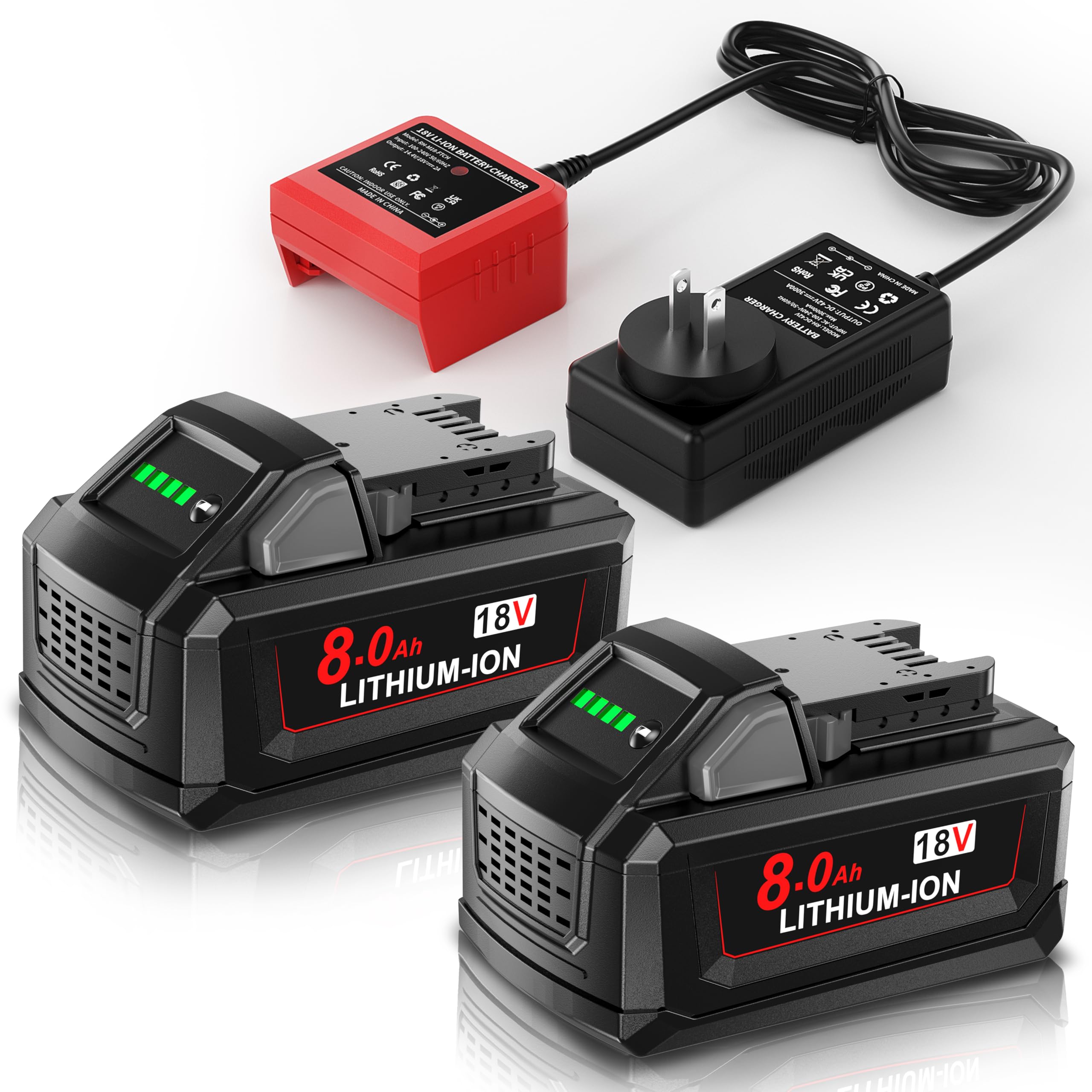 Milwaukee M18 replacement battery UK - complete package contents | POWTREE UK