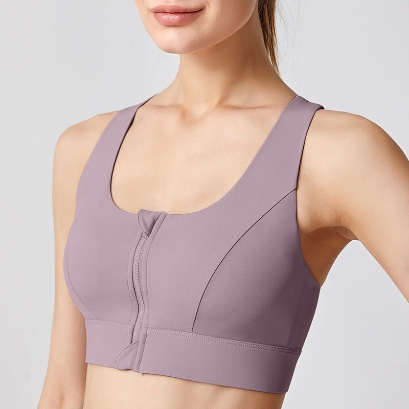 Front Zip Adjustable Sports Bra52190