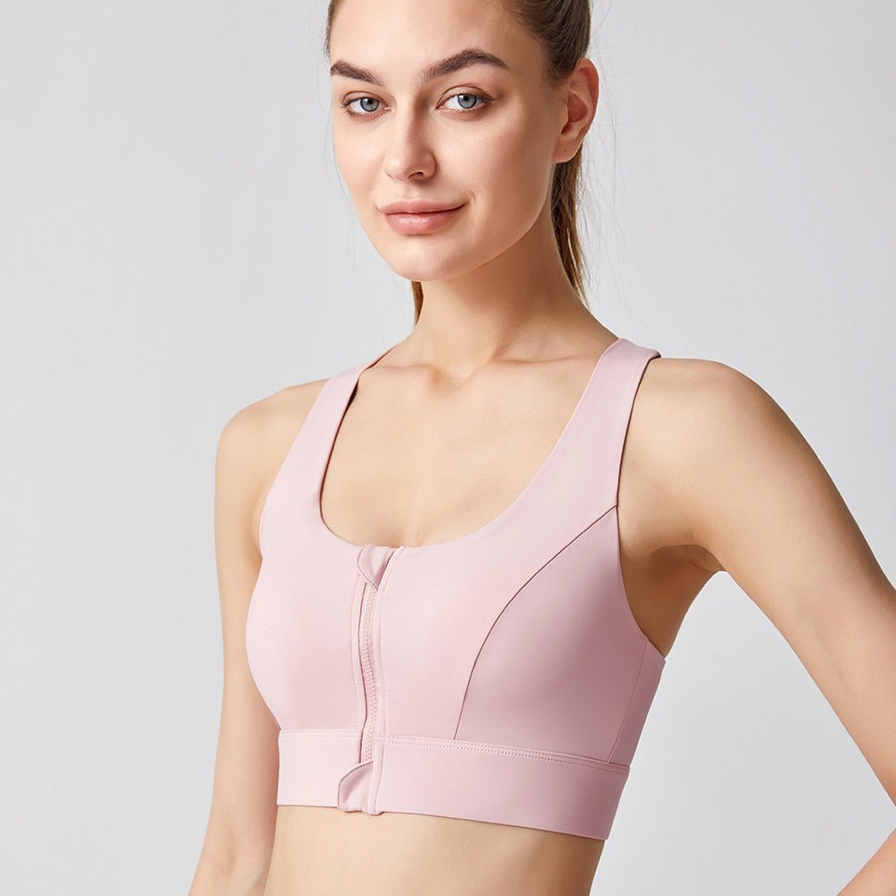 Front Zip Adjustable Sports Bra52142